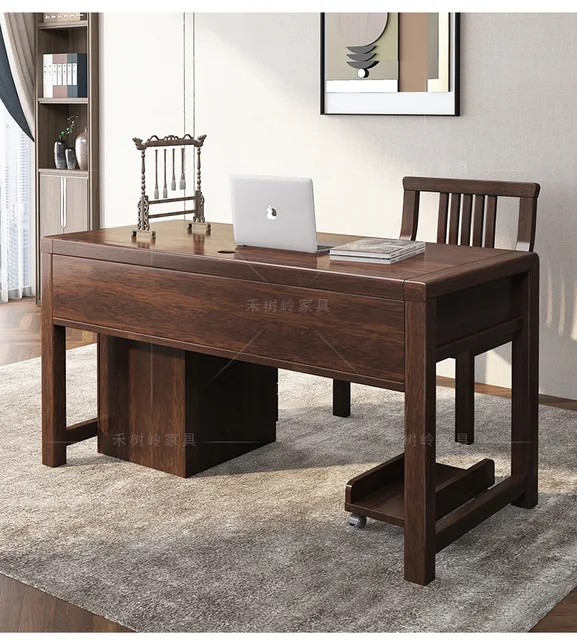 Large Board Solid Wood Desk Household Desktop Computer Desk Long  Calligraphy Desk Simple Writing Desk Log Desk - Office Desks - AliExpress