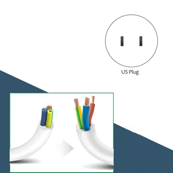 

ligent Power Socket, 3 USB Port Desktop Charging Stations, Suitable for Dormitory, Bedside, Home Office,(US Plug)