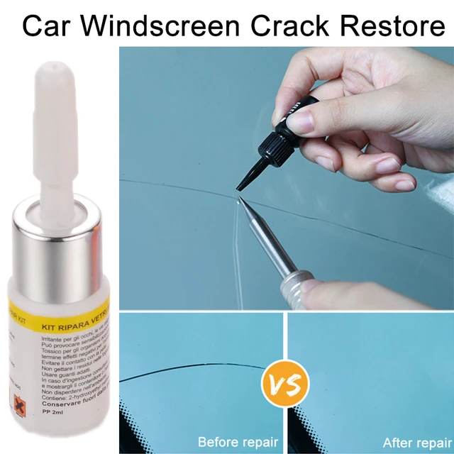 Cracked Glass Repair Kit Windshield Nano Repair Liquid DIY Car