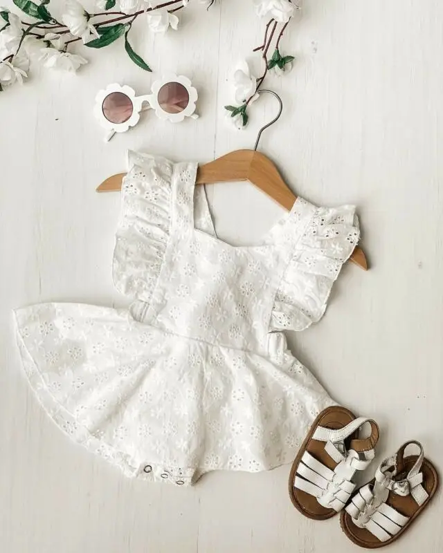 Newborn Infant Baby Girls Princess Short Sleeve Romper Dress Clothes Outfit Summer girls dress,baby girl dress