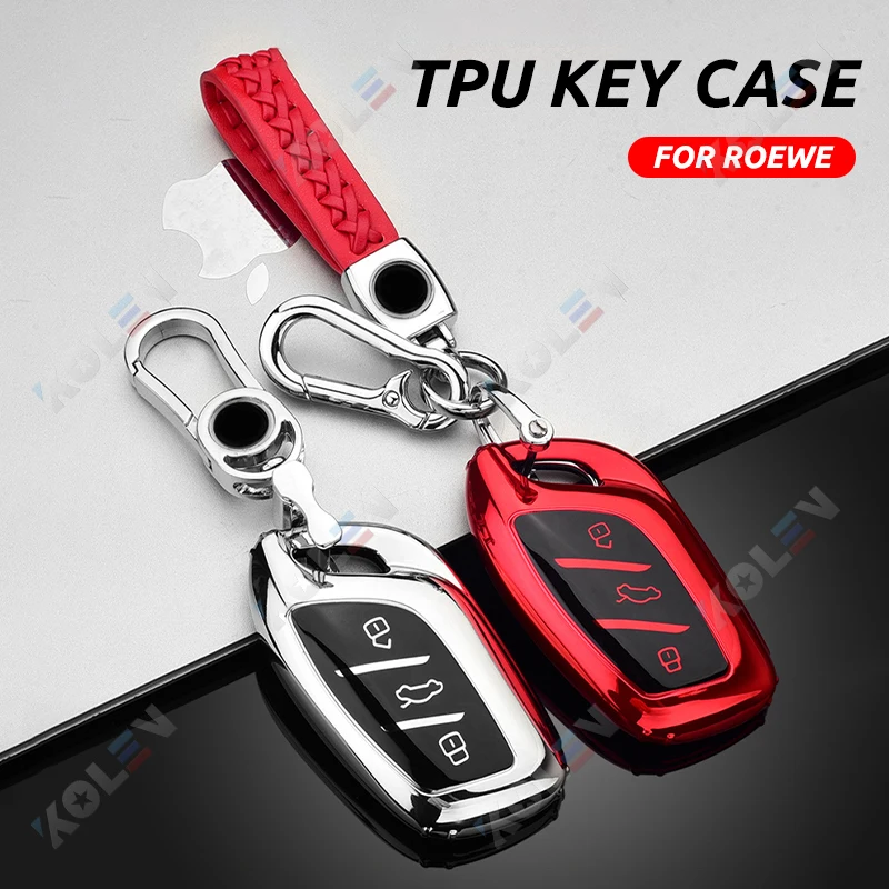 Soft TPU Car Remote Key Case Cover Holder Shell per MG ZS EV MG6 EZS HS EHS 2019 2020 Roewe RX5 i6 i5 RX3 RX8 ERX5 accessori - H79ff9fb330924fddb85add35b065697fd