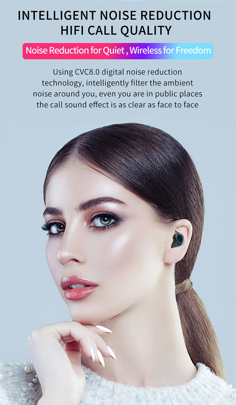 M11TWS сенсорная Беспроводная bluetooth-гарнитура, гарнитура для упражнений, HiFi гарнитура 4000 мА перезаряжаемый мобильный телефон