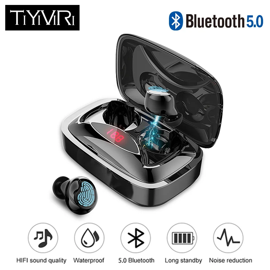 

TiYiViRi TWS X29 Mini Magnetic Wireless Bluetooth Earphone Waterproof Sport headphones Fingerprint Touch Earphone 6-8H Play Time