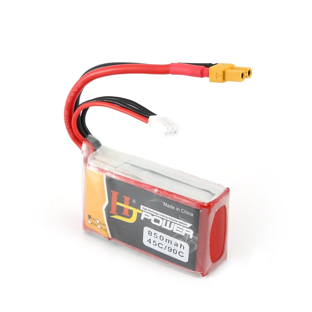 7,4 V/11,1 V 850 MAH/1000 MAH 45C 2S Lipo батарея XT30/JST вилка перезаряжаемая для RC гоночный Дрон вертолет модель автомобиля лодки