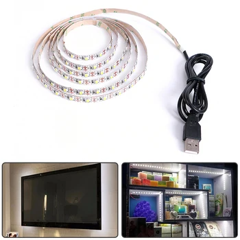 

LED Strip Light USB Computer Chassis Mobile Power Light Double Panel Strip Lamp Cable Indoor Lighting Waterproof RGB BackLight
