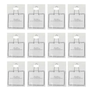 

50pcs Takeaway Bag Plastic Disposable Take Out Bags Merchandise Bags Shopping Bags