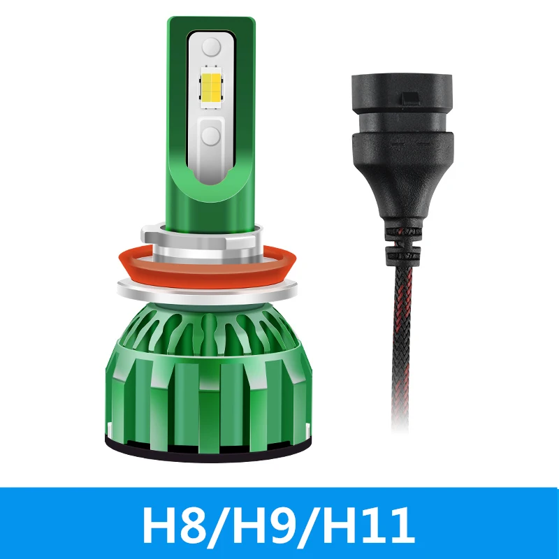 2 шт. фары автомобиля лампа светодиодный H1 H4 9003 H7 H8 H9 H11 9005 HB3 Высокая Яркость 6000K 12V 110W фары для автомобилей головной свет лампы светодиодный фар - Испускаемый цвет: H8 H9 H11