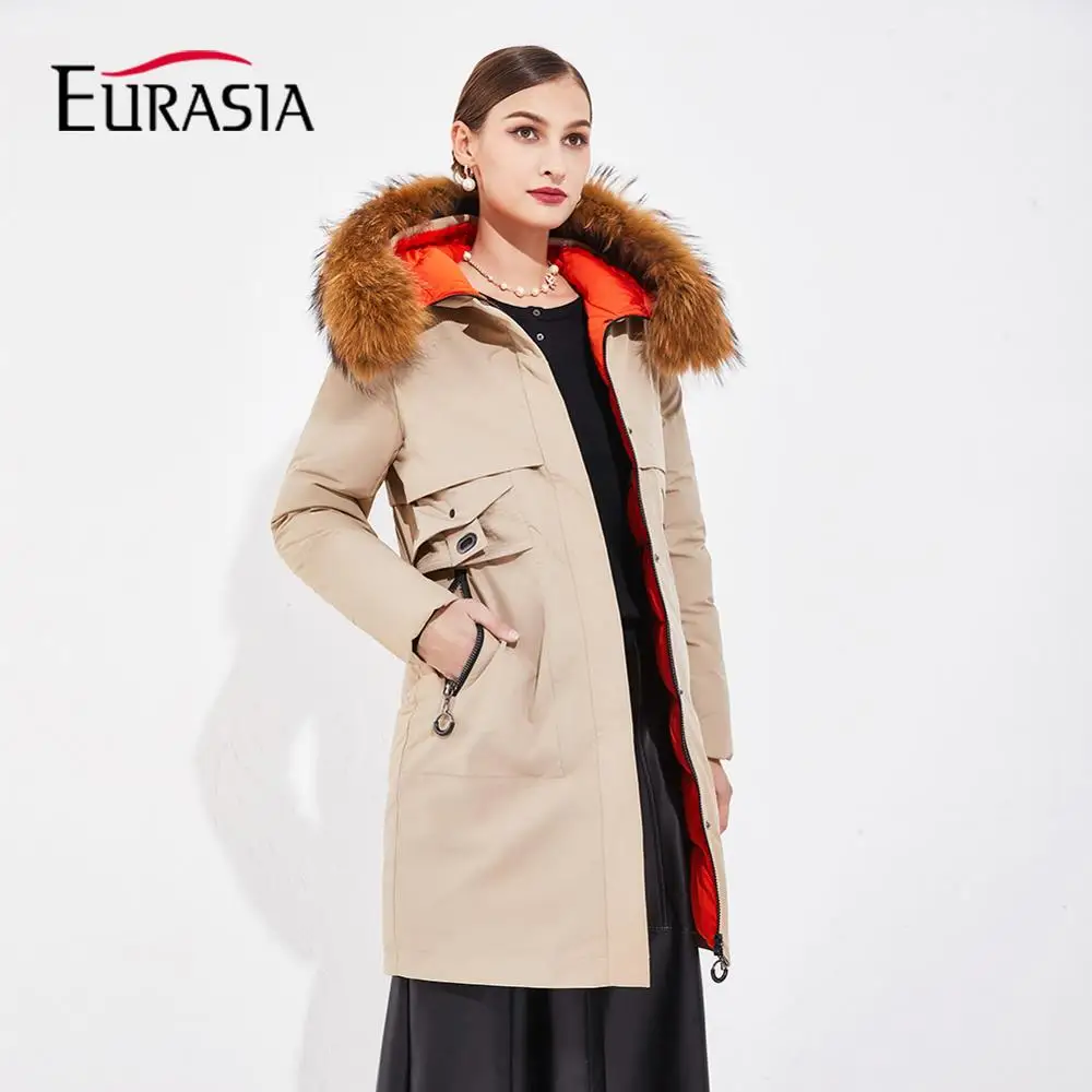 Новое поступление 2019 теплая куртка EURASIA повседневное женское зимнее