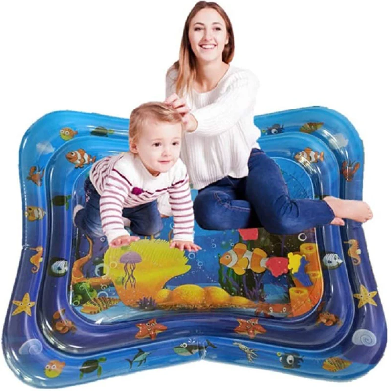 Water spray pad baby water pad inflatable water pad marine life mat ice pad baby inflatable pat music water pa