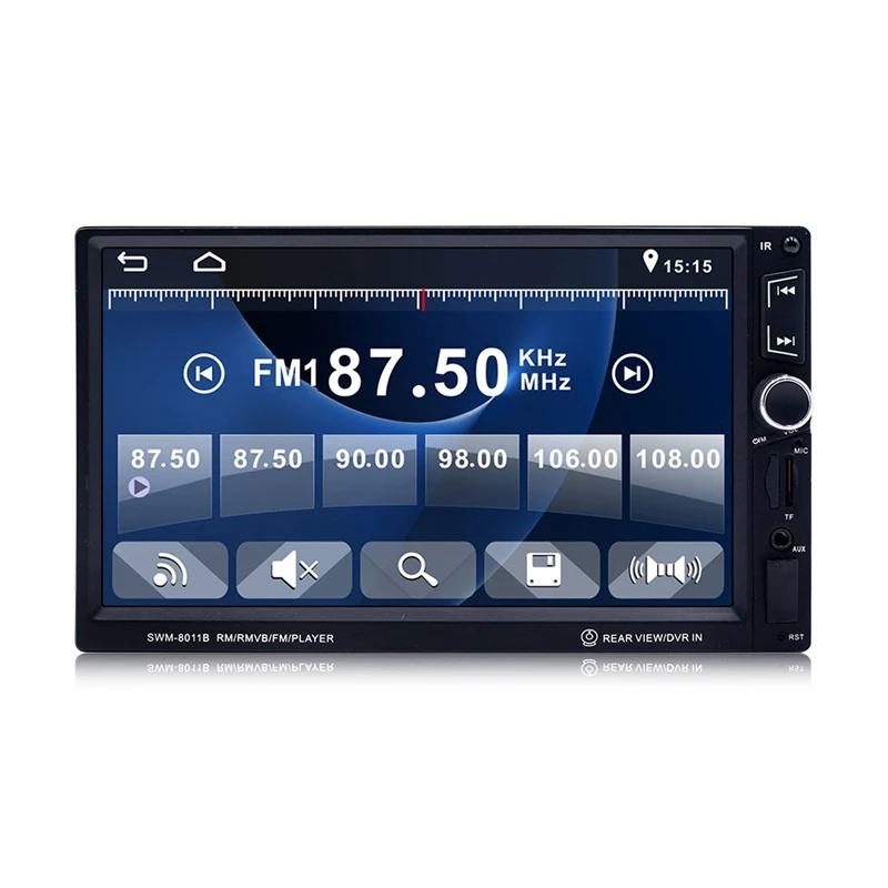 2 Din 7 дюймовый контактный мультимедийный плеер Sn Bluetooth громкая связь Fm Aux Usb Sd карта