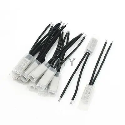 

250V 5A NC. 130C Bimetal Thermostat Temperature Sensor Control Switch 12 PCS