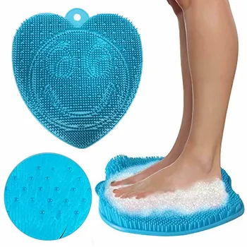 

1pcs Blue Shower Foot Massager Scrubber and Vacuum Cleaner – Improves Foot Circulation and Reduces Foot Pain J2Y