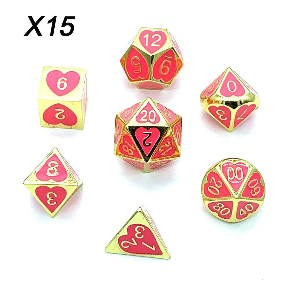 Chengshuo игральные кости DND Металл РГП набор многогранных подземелья и дракон d20 12 10 8 6 черный настольные игры цинковый сплав Цифровой узор в кости