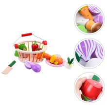 1 Juego de juguetes educativos para niños, juguetes de vegetales de simulación, juguetes de verduras