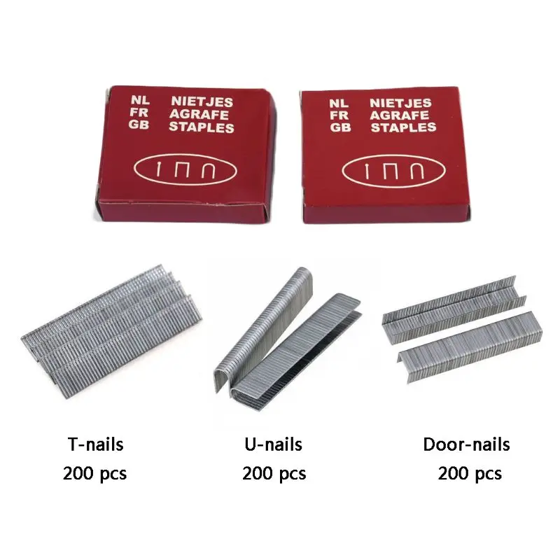 3 в 1 ручной штапельный пистолет для ногтей 3 способа степлер для мебели деревянный дом офис M0XD