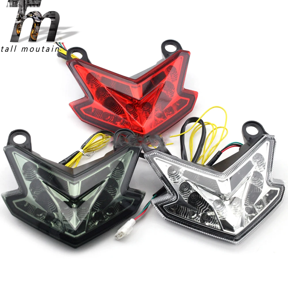 

LED Tail Brake Light Turn Signal For KAWASAKI Z125 2016-2019, Z800/ NINJA ZX-6R 2013-2018 17 Motorcycle Integrated Blinker Lamp