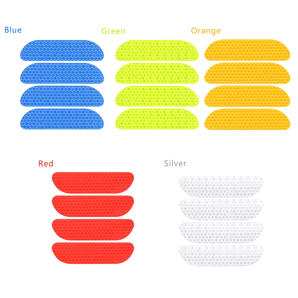4 шт./компл. автомобильные отражающие наклейки двери автомобиля отделка Стикеры наклейка Предупреждение лента предохранителем и универсальным питанием-от источника переменного или постоянного тока со светоотражающими элементами