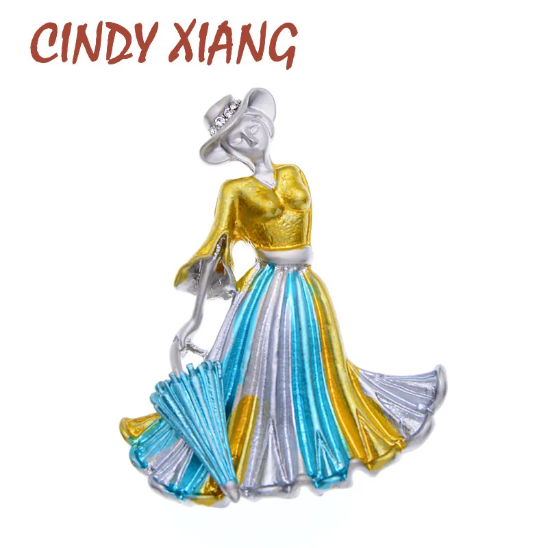 CINDY XIANG Стразы маленькая Автомобильная булавка броши для женщин Креативный