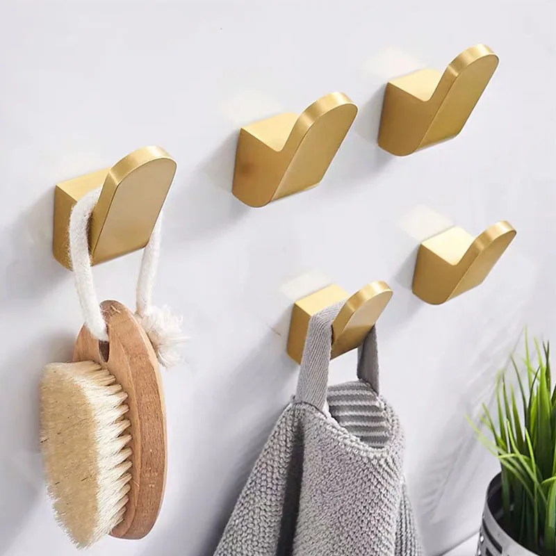 Space Aluminum Coat Hook Key Holder Hangers Wall Hooks Clothing Rack Home Storage Organizers Storage Room Decoration Accessories