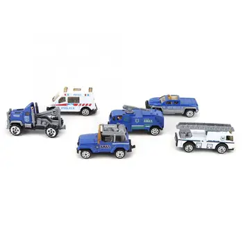 

6Pcs/Set Kids Mini Simulation Alloy Car Toy Series Police Toy Car Model Gift for Children Car Model Toys