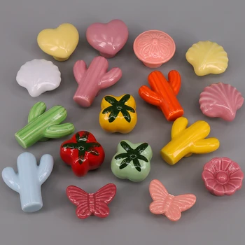 

1x New Candy color Ceramic Cabinet Cupboard Drawer Knob Pull Handle Wardrobe Drawer Door knobs