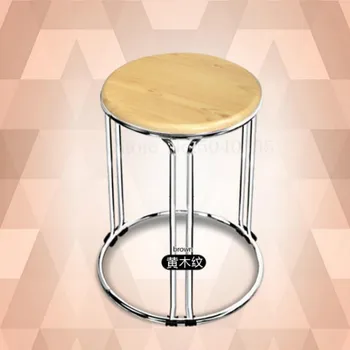 

Special offer stool color fashion round stool plastic solid wood steel thickening dining stool simple household stool
