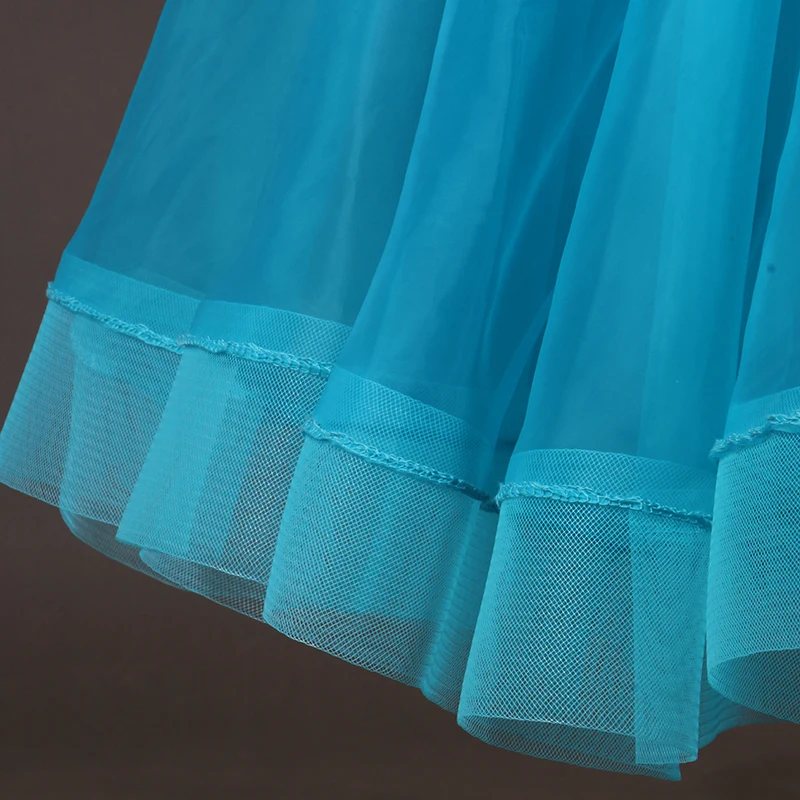 Waltz Dress Ballroom Dance Competition Dresses Flamenco Standard Dancing Wear Clothes Women Latina Customize D0706 Big Hem