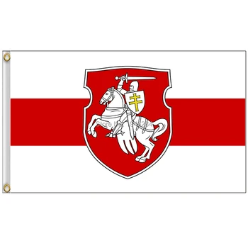 

Belarus White Knight Flag Coat of arms of Belarus Banner Custom 3x5ft 90x150cm Polyester