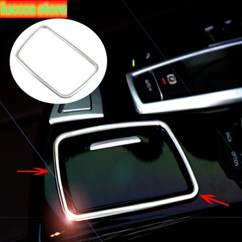 

Chrome ashtray frame cover trim auto accessories sequins Control Gear Shift strip for BMW 5 series F10 F18 520 525 Car-Styling