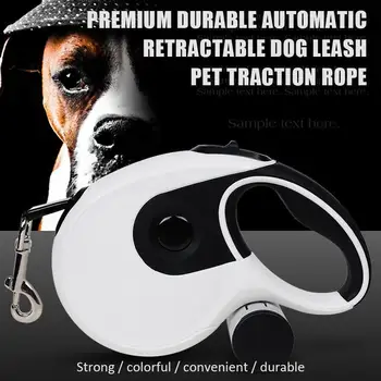 

Automatic Retractable Pet Traction Rope Automatic Extending Nylon Puppy Pet Dog Leashes Lead Durable Dog Walking Running Leash
