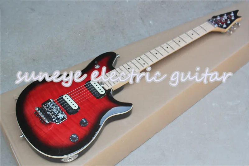 

Suneye Vintage Red Grain Finish Electric Guitar Music Man Style Guitar Electric Tremolo Custom DIY Guitar Kit Guitarra Available