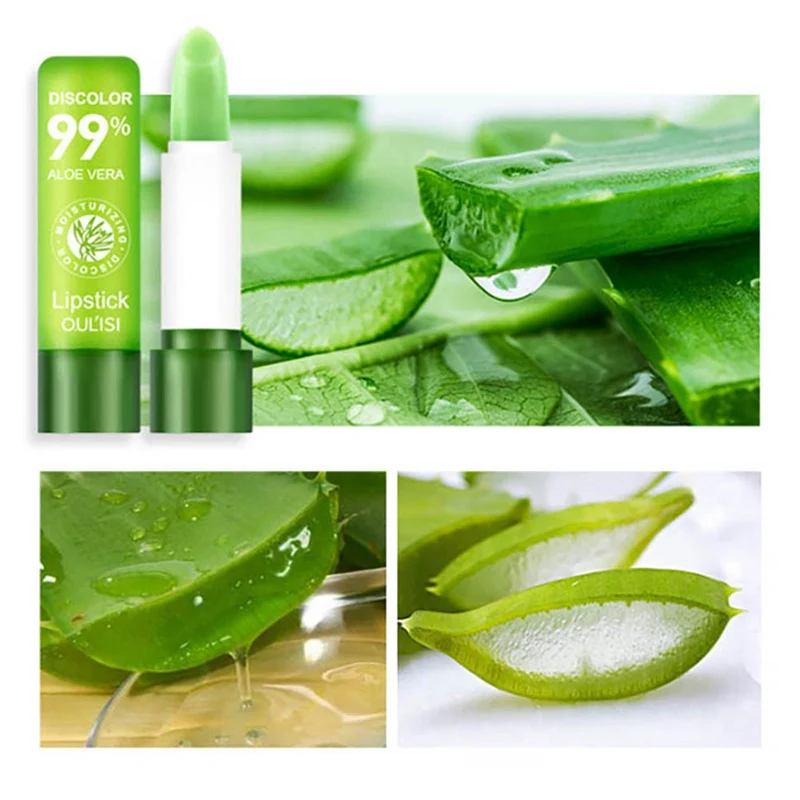 New Arrival Brighten Lip Tone Color Changing Nourishing Lip Balm Aloe Vera Lipstick Moisturizing Smooth Fine Lines