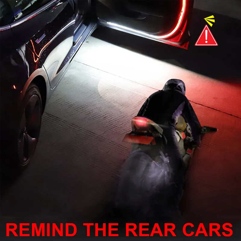 LED de advertencia de apertura de puerta de coche, luz de bienvenida, lámpara de señal estroboscópica de seguridad de 120cm, de ambiente decorativas automáticas impermeables - AliExpress Automóviles y motocicletas