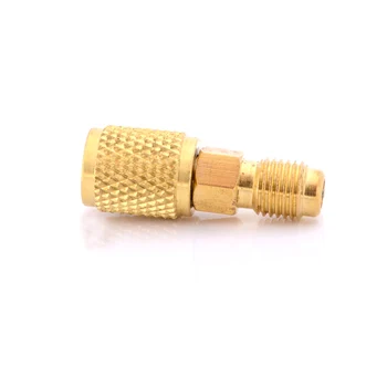 

1pc Air Refrigeration Charging Adapter Hoses Brass Gauges Ball Valves R12 R134A Valve Tools