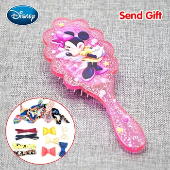 

Disney 1Pc Salon Detangling Kids Gentle Anti-static Brush Tangle Wet & Dry Bristles Handle Tangle Comb Curly Hair Brush Combs
