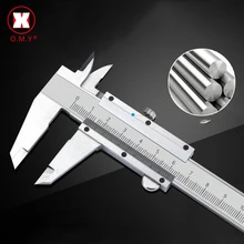 Vernier Caliper 6" 0-150mm 0.02mm Metal Calipers Stainless Steel Hardened Metric Machinist Thickness Micrometer Measuring Tools
