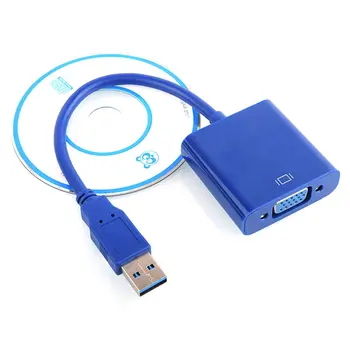 

Usb To Vga Converter Usb To Vga Usb3 0 To Vga Usb To Vga Extension Cable Plug and Play USB3.0 Interface