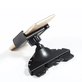 

Rotation Vehicle Car Phone Holder Accessories GPS Stand Universal Bracket For Tablets Black CD Mouth Mounted Anti Slip Fashion