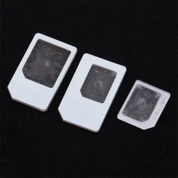 

3 Pcs for Nano SIM for Micro Standard Card Adapter Tray Holder Adapters for Iphone 5 Free / Drop Shipping White Piece