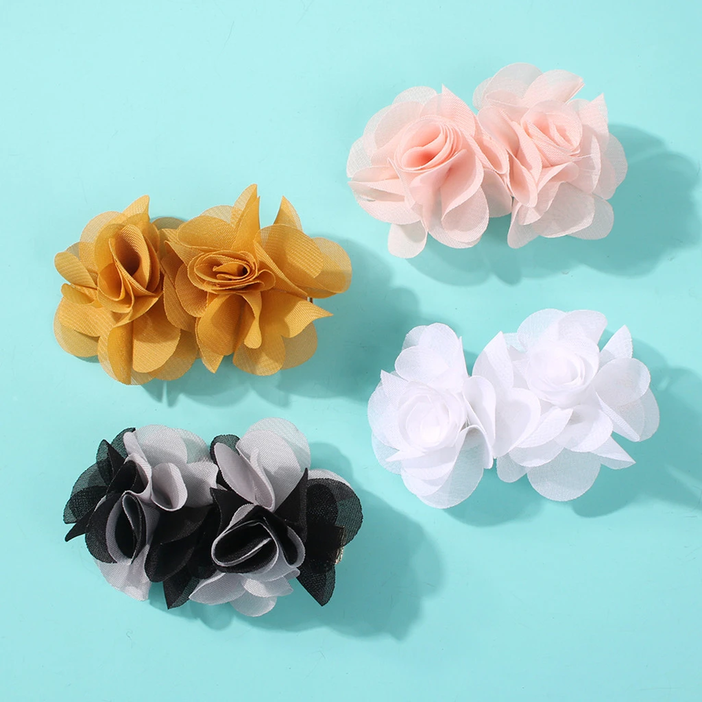 Hot Sale 1 PC Fashion Multicolor Rose Flower Bridal Hair Clip Hairclips Elegant Hairpin Wedding Decoration Hair Accessories 830