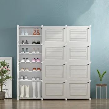 

Interior furniture shoe rack Nordic simple shoe cabinet multi-layer economy space storage cabinet dust-proof storage shoe rack