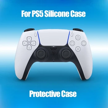 

Handle Sleeve Silicone Case Dustproof Skin Protective Cover With Anti-slip Particle for S-ony PlayStation PS5 Controller
