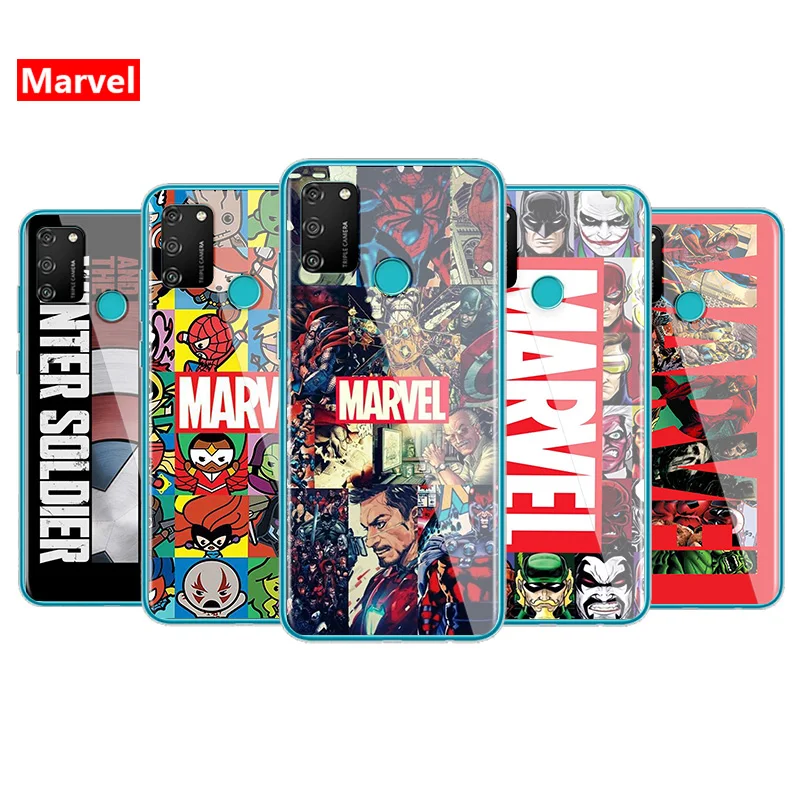 Мягкий ТПУ силиконовый чехол для телефона с логотипом Marvel Мстители Huawei Honor V9 Play 8S