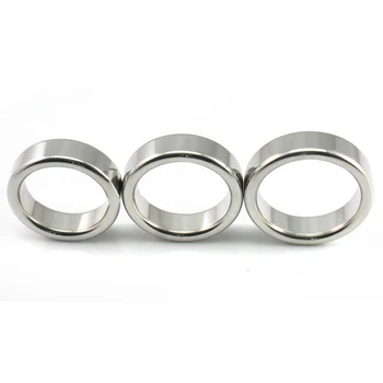 Penis bondage lock cock Ring Heavy Duty male metal Ball Scrotum Stretcher Delay ejaculation BDSM Sex Toy men 5