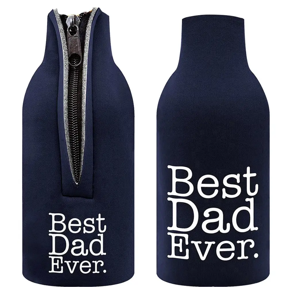 BEST DAD EVER MagiDeal 2 шт пивная банка, бутылка кулер рукав держатель для обертки Свадебная вечеринка Декор сувениры подарки - Цвет: BEST DAD EVER