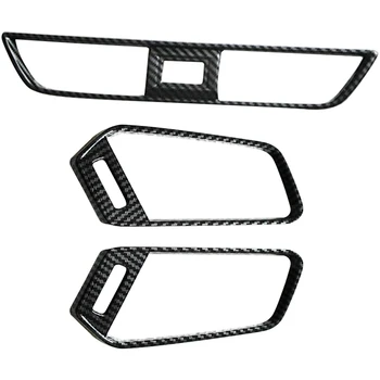 

3PCS ABS Carbon Fiber Interior Air Condition Vent Outlet Cover Frame Cover Trim Accessories for Honda Accord 2018-2020