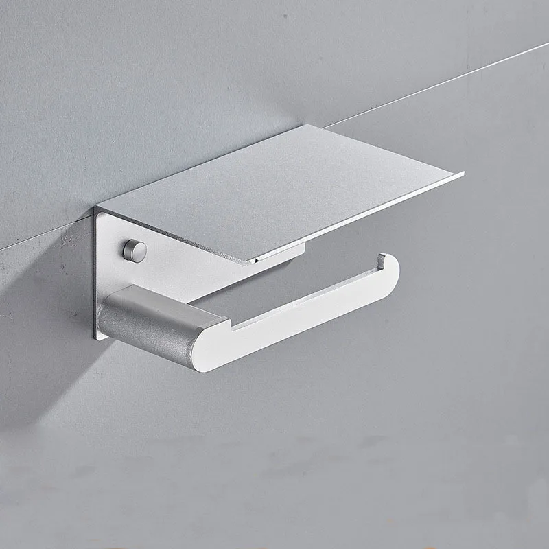 Paper Towel Holder Toilet Paper Holder Toilet Paper Rack Toilet Roll Holder Bathroom Toilet Towel Paper Holder Phone Holder Wall Mount WC Rolhouder Paper Shelf Towel Rack Tissue Boxes