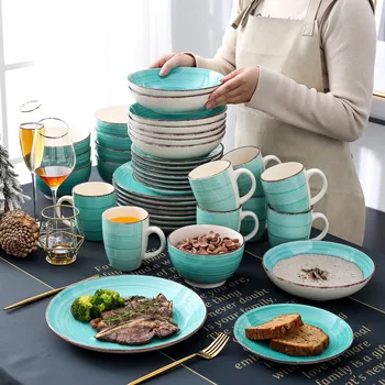 

Vancasso Bella-G 40-Piece Porcelain Dinnerware Set with 8*Dinner Plate,Dessert Plate,Soup Plate,Bowl,Mug Set Service for 8Person