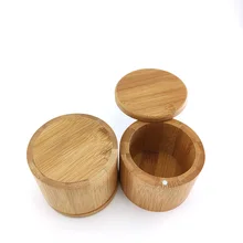 Seasoning Jar Containers-Jars Screw-Cap Salt-Can Tea-Storage-Box Sugar Bamboo Kitchen