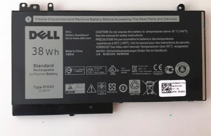 Высокая емкость и длительный режим ожидания для Dell Latitude 3160 E5450 E5550 E5250 RYXXH Аккумуляторы для ноутбуков